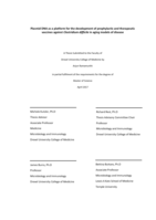 Plasmid DNA as a platform for the development of prophylactic and therapeutic vaccines against Clostridium difficile in aging models of disease