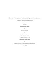 The effect of fiber spacing on the mechanical properties of fiber reinforced composites for meniscus replacements