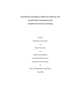 Sleep-disordered breathing in children and adolescents with systemic lupus erythematosus and its association with executive functioning
