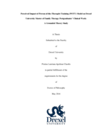 Perceived impact of person-of-the-therapist training (POTT) model on Drexel University Master of Family Therapy postgraduates' clinical work: a grounded theory study