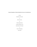 Numerical simulation of chlorine disinfection processes in non-ideal reactors