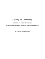 Curating the community: examining the intersection of creative placemaking and residential real estate marketing