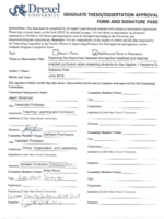 Exploring the disconnect between the teacher idealized and teacher enacted curriculum when preparing students for the Algebra 1 Keystone Exam