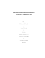 A discretionary stopping problem in stochastic control: an application in credit exposure control