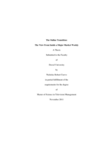 The online transition: the view from inside a major market weekly
