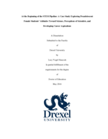 At the beginning of the STEM pipeline: a case study exploring preadolescent female students' attitudes toward science, perceptions of scientists, and developing career aspirations
