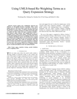 Using UMLS-based re-weighting terms as a query expansion strategy