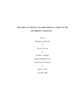 Treatment of the bullying phenomenon: a survey of the art therapy community