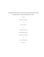 Technologically mediated discourse and information exchange through medium specific syntactical features: the 2012 presidential election on Twitter