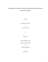 Thermoacoustic convection and transport in supercritical fluids under normal and micro-gravity conditions