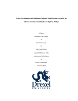 Design, development, and validation of a rapid modal testing system for the efficient structural identification of highway bridges