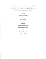 Mechanistic studies of the sigmatropic rearrangement of o-allyl nitronic esters to y,o-unsaturated nitro naphthalene derivatives and nitro substituted cyclohexene derivatives