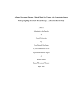 A dance/movement therapy clinical model for women with gynecologic cancer undergoing high dose rate brachytherapy: a literature-based study