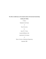 The effects of added mass on the dynamic motions of the head and trunk during running and walking