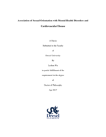 Association of sexual orientation with mental health disorders and cardiovascular disease