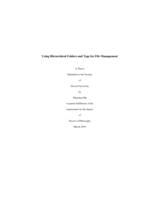 Using hierarchical folders and tags for file management