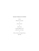 Automatic classification of CAD models