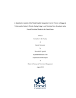 A Quantitative Analysis of the Visual Graphic Integration Cues for Viewers to Engage in Twitter and/or Station's Website During Fringe Local Television News Broadcasts in the Fourth Television Market in the United States