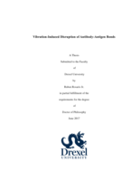 Vibration-induced disruption of antibody-antigen bonds