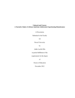 Unheard and unseen: a narrative study of African American adolescents experiencing homelessness