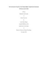 The Psychometric Properties of the Miranda Rights Comprehension Instruments with Incarcerated Adults