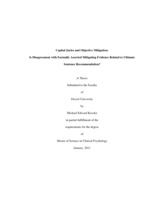 Capital juries and objective mitigation: is disagreement with factually asserted mitigating evidence related to ultimate sentence recommendation?