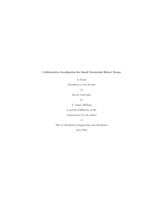 Collaborative localization for small networked robot teams