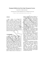 Designing multifunctional knowledge management systems