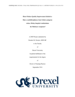 Heart failure quality improvement initiative: does a multidisciplinary heart failure program reduce 30-day hospital readmissions for Medicare recipients?
