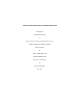 Postural learning during practice of a sequential reaching task