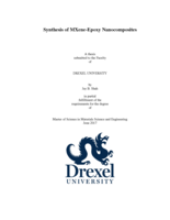Synthesis of MXene-epoxy nanocomposites