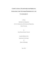 Computational framework for modeling infrastructure network performance and vulnerability