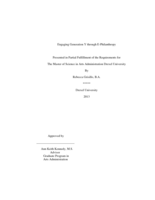 Engaging Generation Y through e-philanthropy