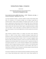 Evolving Theories of Aging – a Comparison