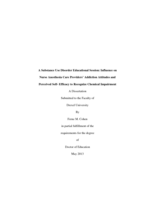 A substance use disorder educational session: influence on nurse anesthesia care providers addiction attitudes and perceived self-efficacy to recognize chemical impairment