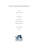 The effects of corporate litigant counterparties sharing an auditor