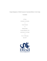 Energy management of multi-component computing platforms under energy constraints