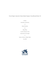 Virtual puppet: interactive Chinese shadow puppetry using Microsoft Kinect V2