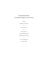 Supported housing programs for the homeless mentally ill: a survival analysis