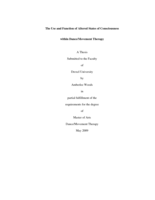 The use and function of altered states of consciousness within dance/movement therapy