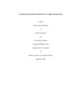 Evolving board evaluation fuctions for a complex strategy game