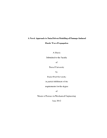 A novel approach to data-driven modeling of damage-induced elastic wave propagation