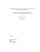 The feasibility of creating a community cultural plan for the San Fernando Valley