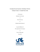 Developing movement experiences with refugees who have undergone trauma: a grounded theory study