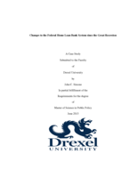 Changes to the federal home loan bank system since the Great Recession
