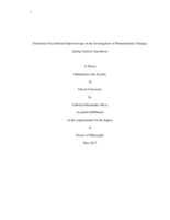 Functional Near Infrared Spectroscopy in the Investigation of Hemodynamic Changes during General Anesthesia