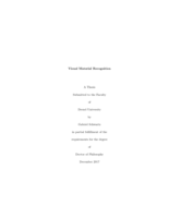 Visual material recognition