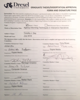 Agency Informing Techniques in Interactive Narratives