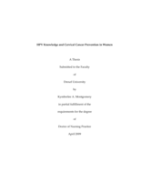 HPV knowledge and cervical cancer prevention in women