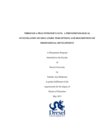 Through A Practitioner's Lens: A Phenomenological Investigation of Educators' Perceptions and Descriptions of Professional Development